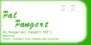 pal pangert business card